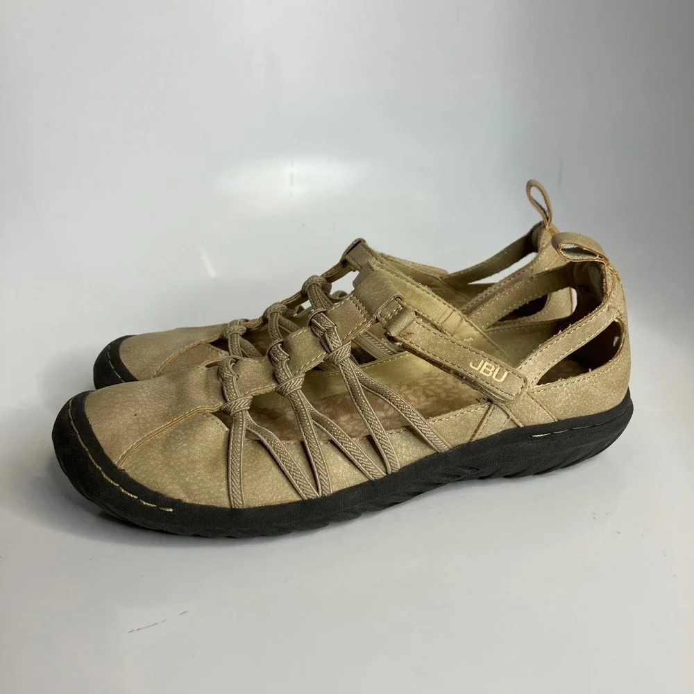 JBU‎ by Jambu Juliet tan casual shoes flats slip on faux leather women's size 7